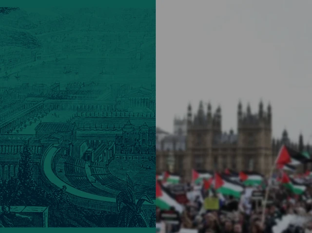 The intimidation of evil, Pro Palestinian protests and support (Credit: Bryan Moselle)