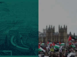 The intimidation of evil, Pro Palestinian protests and support (Credit: Bryan Moselle)