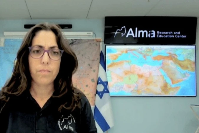 Sarit Zehavi during interview in Alma Center. 
Used under section 27A of the copyright law.