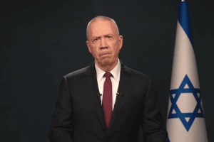 Former defense minister Yoav Gallant announcing his resignation from the Knesset, January 1, 2025 (Photo used under section 27A of the copyright law).