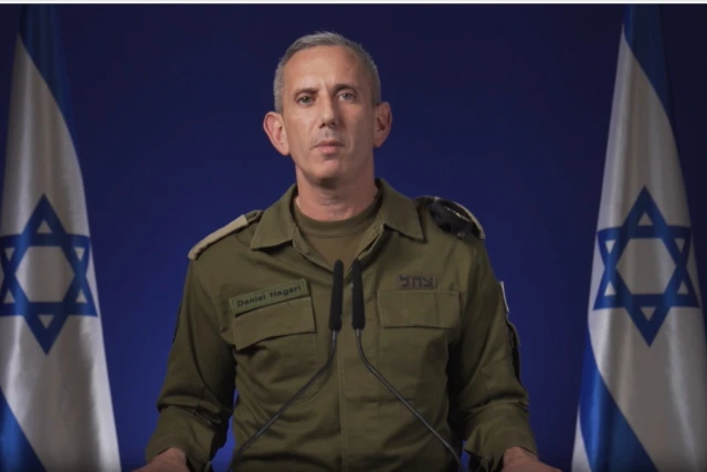 IDF spokesman Daniel Hafari press briefing 4.12.2024. (Photo: screenshot from IDF)