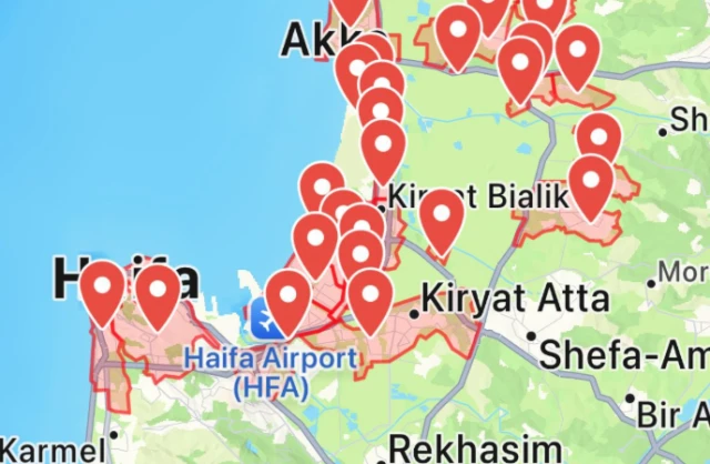Sirens sounding in northern Israel due to projectile fire from Yemen, April 23, 2025. Photo: IDF X