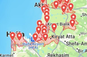 Sirens sounding in northern Israel due to projectile fire from Yemen, April 23, 2025. Photo: IDF X
