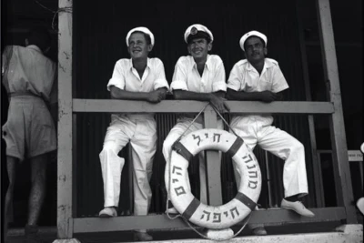 Israeli Navy camp, Haifa — January 1, 1948.
(Photo: KKL Archive)