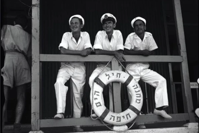 Israeli Navy camp, Haifa — January 1, 1948.
(Photo: KKL Archive)