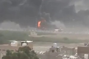 Israeli airstrikes on Yemen's international airport. May 6, 2025.. Photo: BRICS news X screenshot