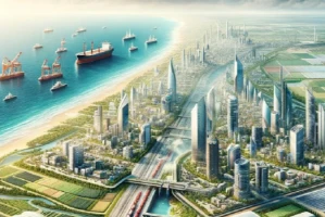 Illustration on the cover page of the 38-page study “The GREAT Trust: From a Demolished Iranian Proxy to a Prosperous Abrahamic Ally.” (Image: Courtesy)