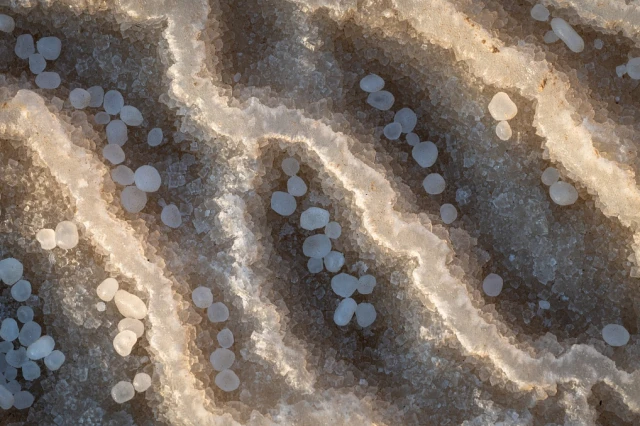 Salty Pearls, Abstract Landscape Photo of the Year, Natural Landscape Photography Awards. Photo: Screenshot Ilan Shacham