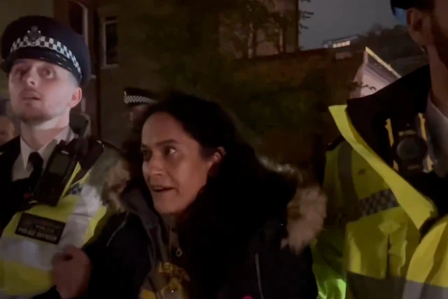 A woman wearing an IDF shirt was also arrested at the Bob Vylan gig in Kentish Town, November 12 2025 Photo: (Photo used under section 27A of the copyright law)