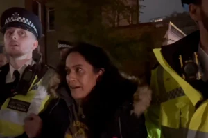 A woman wearing an IDF shirt was also arrested at the Bob Vylan gig in Kentish Town, November 12 2025 Photo: (Photo used under section 27A of the copyright law)