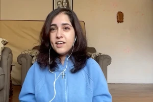 Juman al Qawasmi in interview with Raj Nair, by CBN News, 25 October, 2025 Photo: (Photo used under section 27A of the copyright law)