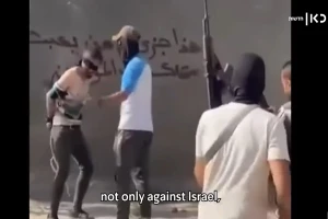 Footage from inside the Gaza Strip showcases the raw brutality Hamas goons unleash against their own population. in the Gaza Strip, 2024 (Photo: Screenshot).