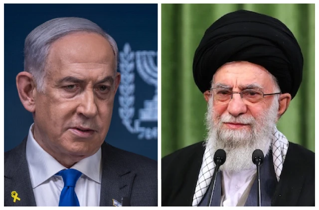 Israeli Prime Minister Benjamin Netanyahu and Iranian Supreme Leader Khamenei (Photo: All Israel News Staff edit)