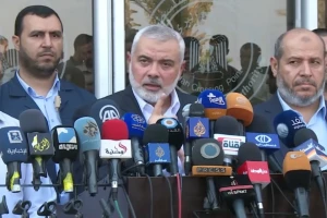 Ismail Haniyeh at Rafah Crossing Point, before the 2023-2024 Gaza War (Photo: Screenshot).