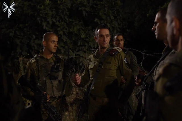 The Chief of Staff, Lieutenant General Herzi Halevi, arrived during the night (Wednesday) at the scene of the ramming attack near Nablus in Samaria, where 2 Israeli soldiers in the Kfir Brigade, fell, On May 29, 2024 (Photo: Screenshot from IDF video).
