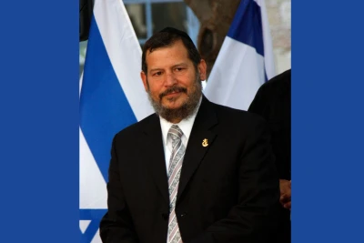 Portrait of Former Mayor of Jerusalem Uri Lupolianski. July 30, 2008. / Flash 90