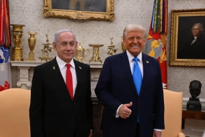 Prime Minister Benjamin Netanyahu's meeting with US President Donald Trump in the Oval Office in the White House, February 4, 2025. Photo by Avi Ohayon (GPO).