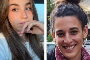 Left to right: Agam Berger and Arbel Yehud. (Photo: Hostages and Missing Families Forum, Edited by All Israel News staff).