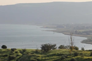 View of the Sea of Galilee from the Mount of Beatitudes. March 28, 2011. Photo by Nati Shohat/Flash90
