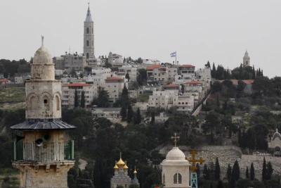 View of mosques and churchs in Jerusalem's Old City. March 12, 2012. Photo by Nati Shohat/Flash90.