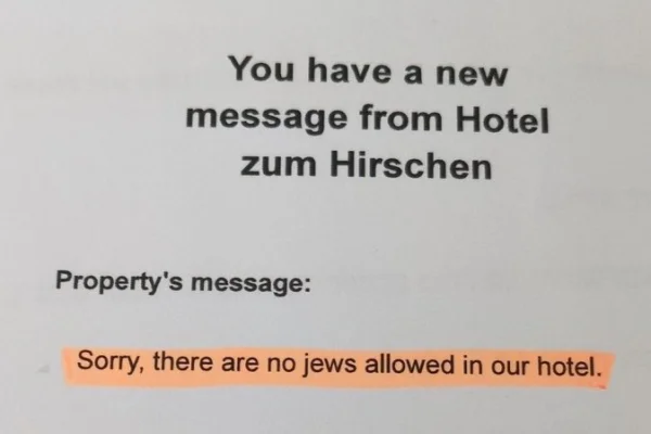 Back in the 1930s? German hotel tells Israelis, ‘no Jews allowed,’ triggering discussion about ongoing antisemitism