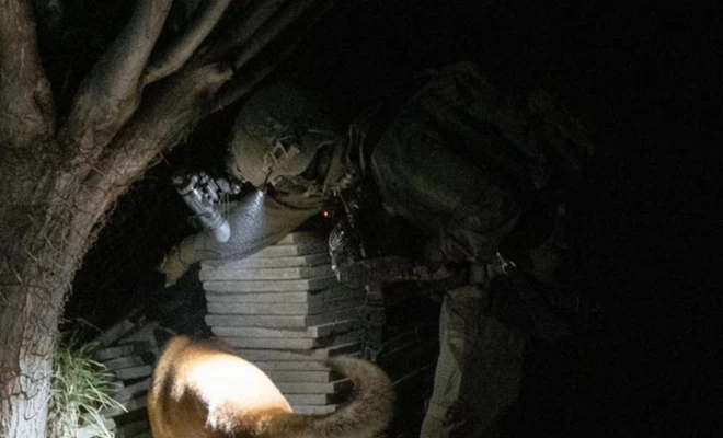 IDF soldiers during an overnight raid to capture an Iranian terror cell in southern Syria, June 1, 2025 (Photo by IDF).