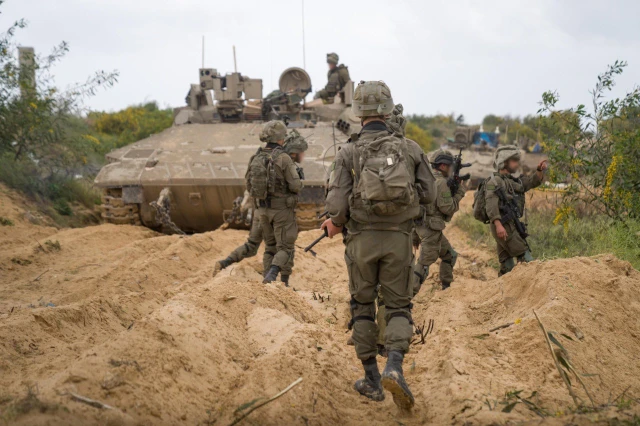 IDF forces have begun ground operations in the northern Gaza Strip, while the IDF and Shin Bet continue waves of strikes across the region. Photo: IDF Telegram