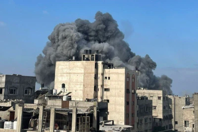 According to Palestinian sources - final strike in the wave of attacks — carried out just minutes before the ceasefire took effect — targeting the home of the al-Kishawi family in the Shati refugee camp in western Gaza City, following an evacuation warning. October 29 2025 Photo:  Telegram (Photo used under section 27A of the copyright law).
