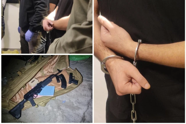 The Central Unit of the Northern District Police investigation raids targeting dozens of locations belonging to the Hariri and Abu Latif criminal organizations, as well as the homes of prominent criminals in several towns, more than 30 suspects were arrested. December 1, 2025 Photo: Israel Police Telegram