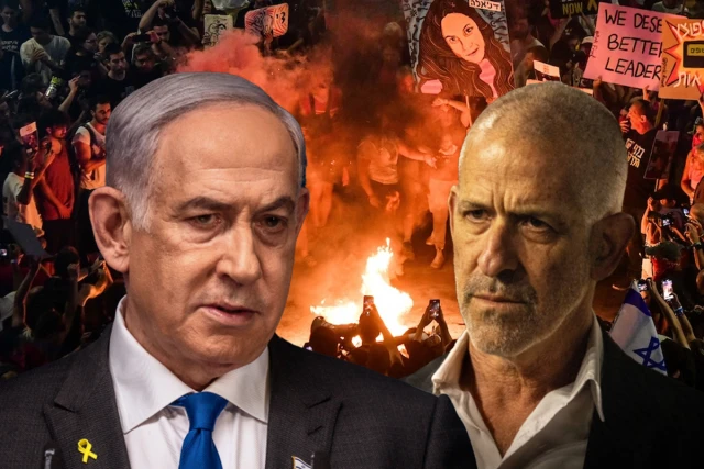 Prime Minister Benjamin Netanyahu and Shin Bet Chief Ronen Bar (Image source: Falsh90 edited by All Israel News Staff)