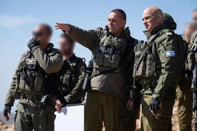 Eyal Zamir, Chief of the General Staff in buffer zone in  Syria April 20, 2025. Photo: IDF