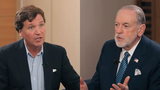 Tucker Carlson interviews Amb. Mike Huckabee on The Turcker Carlson Show