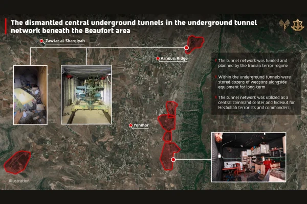 IDF detonates Hezbollah tunnel system near Beaufort Castle in response to drone strike violating ceasefire