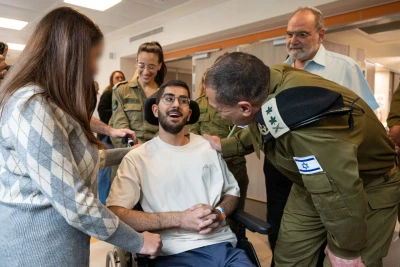 The Chief of the General Staff Visits Wounded Soldiers, 09.04.25. Photo: IDF