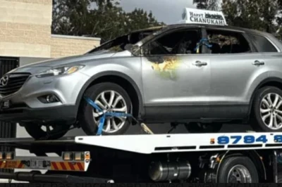 The car that was set on fire. (Photo used under section 27A of the copyright law).