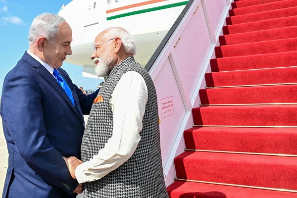 Indian PM Modi arrives in Israel, says two countries share ‘robust and multifaceted strategic partnership’