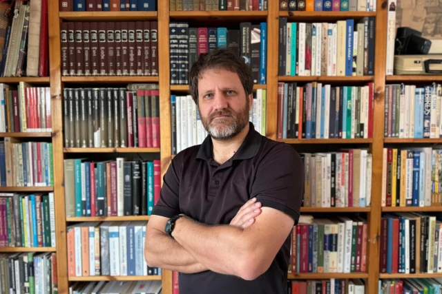 Yair Frank, project manager of the Israel Bible Society – Photo: Renana Frank