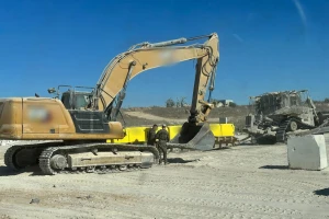 The Marking of the Yellow Line in the Gaza Strip, October 20, 2025. Photo: IDF