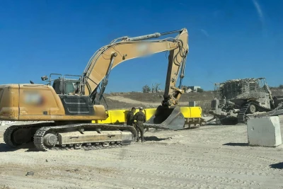 The Marking of the Yellow Line in the Gaza Strip, October 20, 2025. Photo: IDF