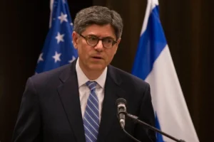 Jack Lew, in Jerusalem on June 18, 2014 (Photo: Yonatan Sindel/Flash90).
