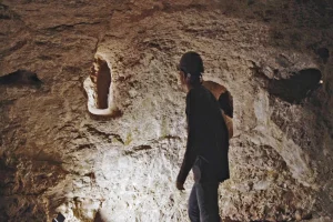 The biggest hiding complex discovered in the Galilee, at Huqoq, 2024 (Photo: Emil Aladjem/IAA).