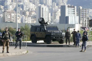 Lebanese Armed Forces in Beirut, Lebanon, on March 1 2024. Photo by Elisa Gestri/Sipa via Reuters.