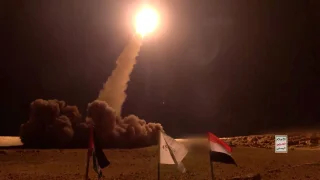 Footage released by Houthi Military Media says to show a launch of missile, which the Houthis say they fired at Israel, at an unknown location in this screen grab obtained from a handout video released on December 19, 2024. HOUTHI MILITARY MEDIA/via REUTERS