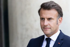French President Emmanuel Macron at the Elysee Palace, in Paris, France, on May 7, 2025. (Photo: Reuters)