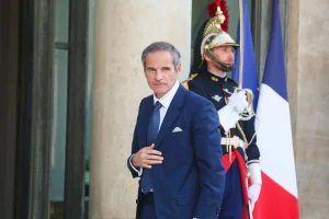 The Director General of the International Atomic Energy Agency, Rafael Grossi, was received at the Elysee Palace for a meeting with the French President regarding the recent strikes against Iran's nuclear program in Paris on June 25, 2025. (Photo: via Reuters)