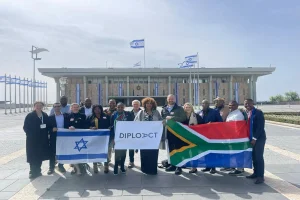 South African leaders visit at the Knesset (Israeli Parliament), March 26, 2024 (Photo: South African Friends of Israel).