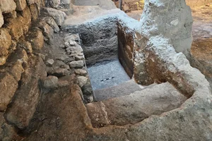 A mikvah founded from the second temple era, December 29 Photo: Israel Antiqiuties Authority Facebook
