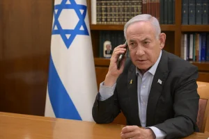 Prime Minister Benjamin Netanyahu, spoke with US President-elect Donald Trump and thanked him for his assistance in advancing the release of the hostages and for helping Israel bring an end to the suffering of dozens of hostages and their families. 15 January 2025 (Photo : Amos Ben-Gershom, GPO)