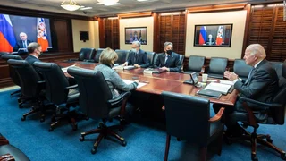 Video call between US President Joe Biden and Russian President Vladimir Putin (Photo: The White House)