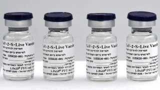 Vials of BriLife COVID-19 vaccine developed by Israel Institute for Biological Research. (Photo: Ministry of Defense Spokesperson's Office)